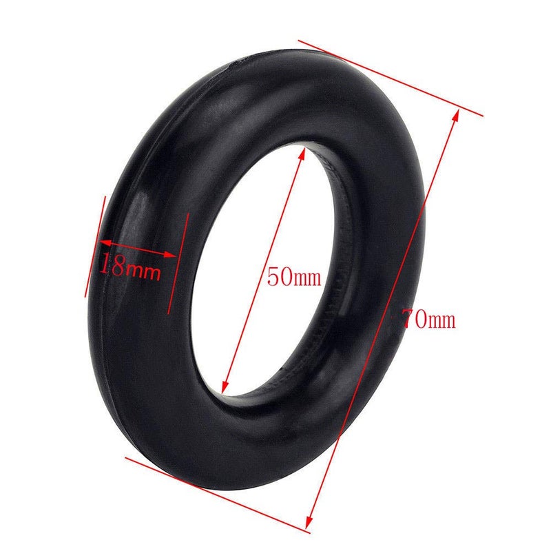 ROSY PIXEL O-Ring Car Exhaust Rubber Hanger Insulator Bracket Bushing Mount Universal 4Pcs - Image 2